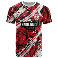2026 Autumn Rugby Nations England Custom T Shirt Red Rose Majestic Motif