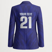 2026 Autumn Rugby Nations France Custom Blazer Red Blue Stripes Grunge Style