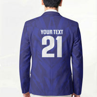 2026 Autumn Rugby Nations France Custom Blazer Red Blue Stripes Grunge Style