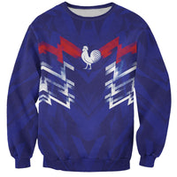 2026 Autumn Rugby Nations France Custom Sweatshirt Red Blue Stripes Grunge Style