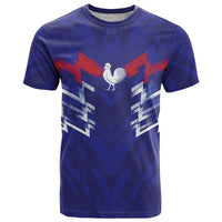 2026 Autumn Rugby Nations France Custom T Shirt Red Blue Stripes Grunge Style