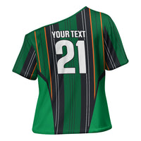 2026 Autumn Rugby Nations Ireland Custom Cross Shoulder Shirt Shamrock Gold Green Stripes Style