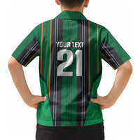 2026 Autumn Rugby Nations Ireland Custom Hawaiian Shirt Shamrock Gold Green Stripes Style