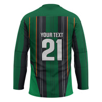 2026 Autumn Rugby Nations Ireland Custom Hockey Jersey Shamrock Gold Green Stripes Style