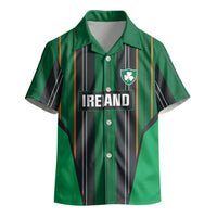 2026 Autumn Rugby Nations Ireland Custom Kid Hawaiian Shirt Shamrock Gold Green Stripes Style