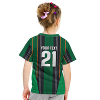 2026 Autumn Rugby Nations Ireland Custom Kid T Shirt Shamrock Gold Green Stripes Style
