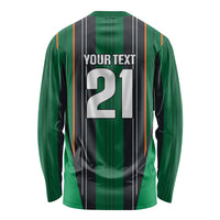 2026 Autumn Rugby Nations Ireland Custom Long Sleeve Shirt Shamrock Gold Green Stripes Style