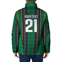 2026 Autumn Rugby Nations Ireland Custom Padded Jacket Shamrock Gold Green Stripes Style