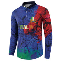 2026 Autumn Rugby Nations Italy Custom Button Sweatshirt Flag Italian Watercolour Art