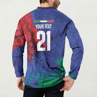 2026 Autumn Rugby Nations Italy Custom Button Sweatshirt Flag Italian Watercolour Art