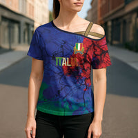 2026 Autumn Rugby Nations Italy Custom Cross Shoulder Shirt Flag Italian Watercolour Art