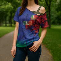 2026 Autumn Rugby Nations Italy Custom Cross Shoulder Shirt Flag Italian Watercolour Art