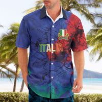 2026 Autumn Rugby Nations Italy Custom Hawaiian Shirt Flag Italian Watercolour Art