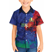 2026 Autumn Rugby Nations Italy Custom Hawaiian Shirt Flag Italian Watercolour Art