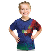 2026 Autumn Rugby Nations Italy Custom Kid T Shirt Flag Italian Watercolour Art