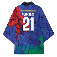 2026 Autumn Rugby Nations Italy Custom Kimono Flag Italian Watercolour Art