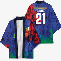 2026 Autumn Rugby Nations Italy Custom Kimono Flag Italian Watercolour Art
