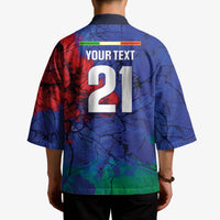 2026 Autumn Rugby Nations Italy Custom Kimono Flag Italian Watercolour Art