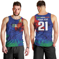 2026 Autumn Rugby Nations Italy Custom Men Tank Top Flag Italian Watercolour Art