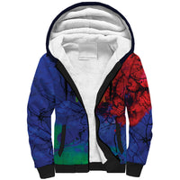 2026 Autumn Rugby Nations Italy Custom Sherpa Hoodie Flag Italian Watercolour Art