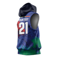2026 Autumn Rugby Nations Italy Custom Sleeveless Hoodie Flag Italian Watercolour Art