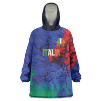 2026 Autumn Rugby Nations Italy Custom Wearable Blanket Hoodie Flag Italian Watercolour Art