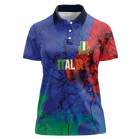 2026 Autumn Rugby Nations Italy Custom Women Polo Shirt Flag Italian Watercolour Art