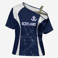 2026 Autumn Rugby Nations Scotland Custom Cross Shoulder Shirt Scottish Thistle DNA Sporty