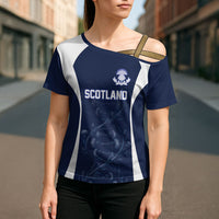 2026 Autumn Rugby Nations Scotland Custom Cross Shoulder Shirt Scottish Thistle DNA Sporty