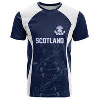 2026 Autumn Rugby Nations Scotland Custom T Shirt Scottish Thistle DNA Sporty