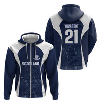2026 Autumn Rugby Nations Scotland Custom Zip Hoodie Scottish Thistle DNA Sporty