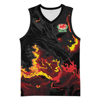 2026 Autumn Rugby Nations Wales Custom Basketball Jersey Black Cymru Welsh Dragon