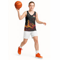 2026 Autumn Rugby Nations Wales Custom Basketball Jersey Black Cymru Welsh Dragon