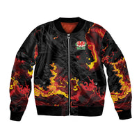 2026 Autumn Rugby Nations Wales Custom Bomber Jacket Black Cymru Welsh Dragon
