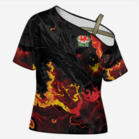2026 Autumn Rugby Nations Wales Custom Cross Shoulder Shirt Black Cymru Welsh Dragon