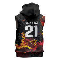 2026 Autumn Rugby Nations Wales Custom Sleeveless Hoodie Black Cymru Welsh Dragon