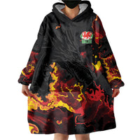 2026 Autumn Rugby Nations Wales Custom Wearable Blanket Hoodie Black Cymru Welsh Dragon