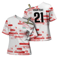 2026 Autumn Rugby Nations Japan Custom Cross Shoulder Shirt White Sakura Japanese Asanoha Seigaiha