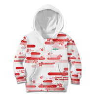 2026 Autumn Rugby Nations Japan Custom Kid Hoodie White Sakura Japanese Asanoha Seigaiha