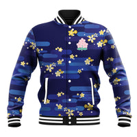 2026 Autumn Rugby Nations Japan Custom Baseball Jacket Blue Sakura Japanese Asanoha Seigaiha