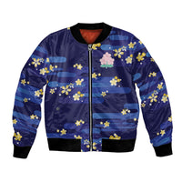 2026 Autumn Rugby Nations Japan Custom Bomber Jacket Blue Sakura Japanese Asanoha Seigaiha