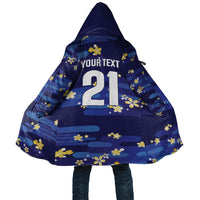 2026 Autumn Rugby Nations Japan Custom Cloak Blue Sakura Japanese Asanoha Seigaiha