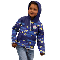 2026 Autumn Rugby Nations Japan Custom Kid Hoodie Blue Sakura Japanese Asanoha Seigaiha