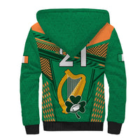 Custom Ireland Rugby Sherpa Hoodie 2023 World Cup Shamrock Sporty Style - Wonder Print Shop