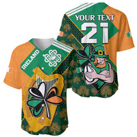 Custom Ireland Rugby Baseball Jersey Go Irish Shamrock World Cup LT9 - Wonder Print Shop