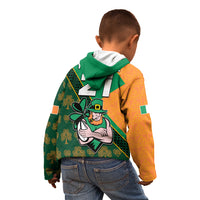 Custom Ireland Rugby Kid Hoodie Go Irish Shamrock World Cup - Wonder Print Shop