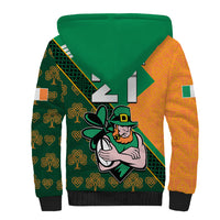 Custom Ireland Rugby Sherpa Hoodie Go Irish Shamrock World Cup - Wonder Print Shop