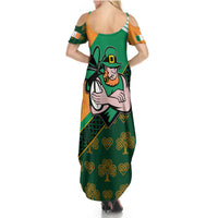 Custom Ireland Rugby Summer Maxi Dress Go Irish Shamrock World Cup - Wonder Print Shop