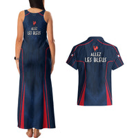 France Rugby Couples Matching Tank Maxi Dress and Hawaiian Shirt Allez Les Bleus Go World Cup 2023 LT9 - Wonder Print Shop