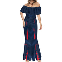 France Rugby Mermaid Dress Allez Les Bleus Go World Cup 2023 - Wonder Print Shop